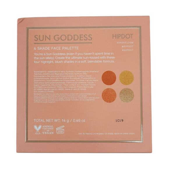 Hipdot Celestial Sunset Skin Face Palette Sun Beam Golden Hour Radiance Sheer - Picture 4 of 4